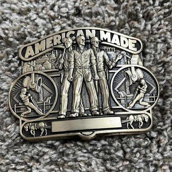 First edition American made ADM brass buckle - Picture 1 of 6